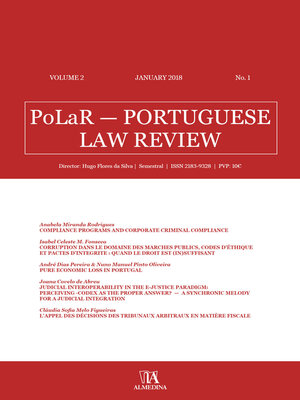 cover image of PoLaR Portuguese Law Review--Volume 2--n.º 1